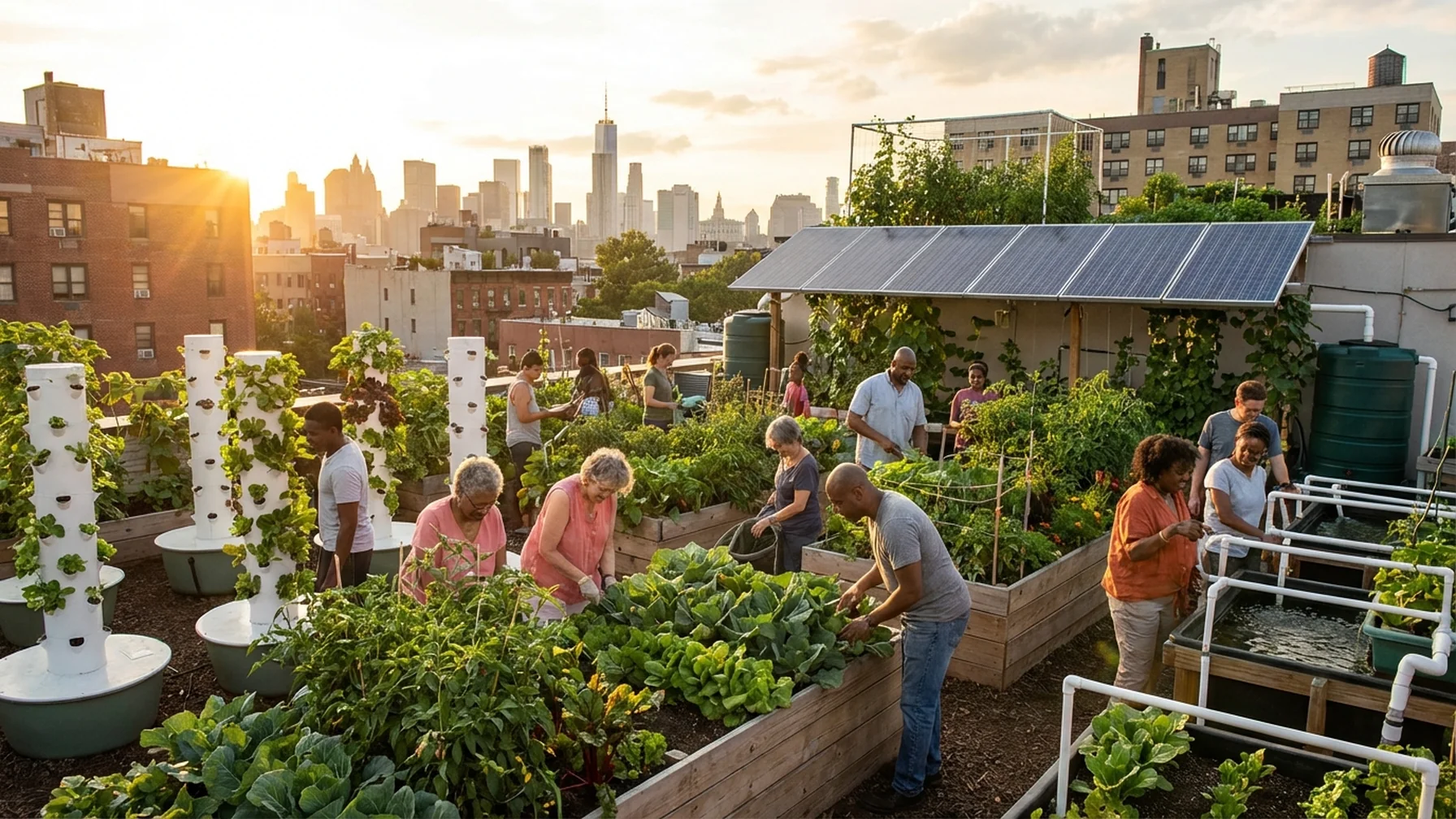 Efficient Urban Farming method for Sustainable Living