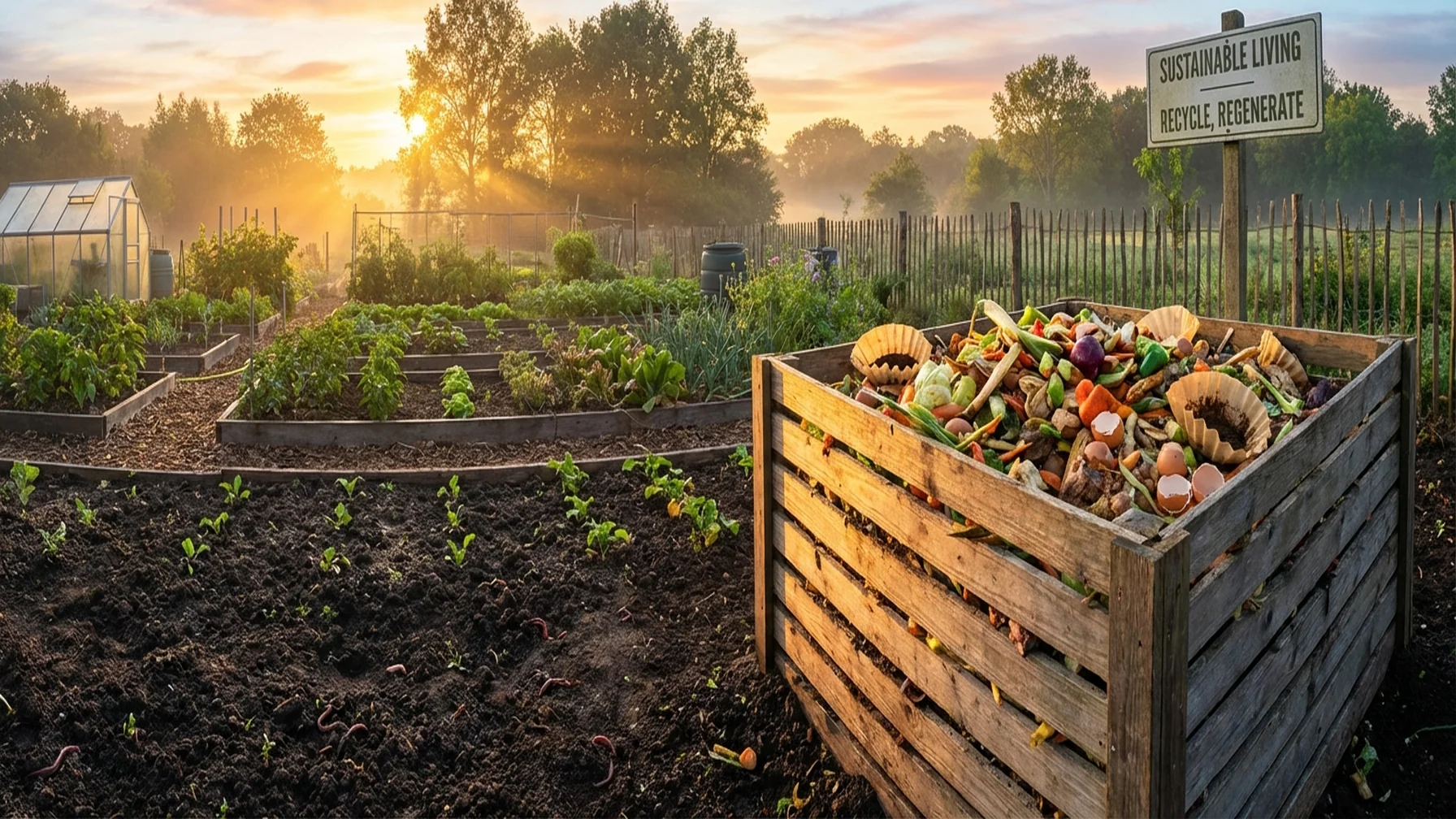 Kitchen waste product compost for Sustainable Living